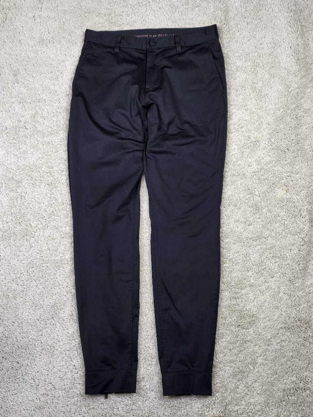 RHONE Commuter Pant Size 28x28 Black Slim Performance Travel Stretch Jogger Golf